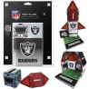 LAS VEGAS RAIDERS 17 PIECE FAN TILES SET