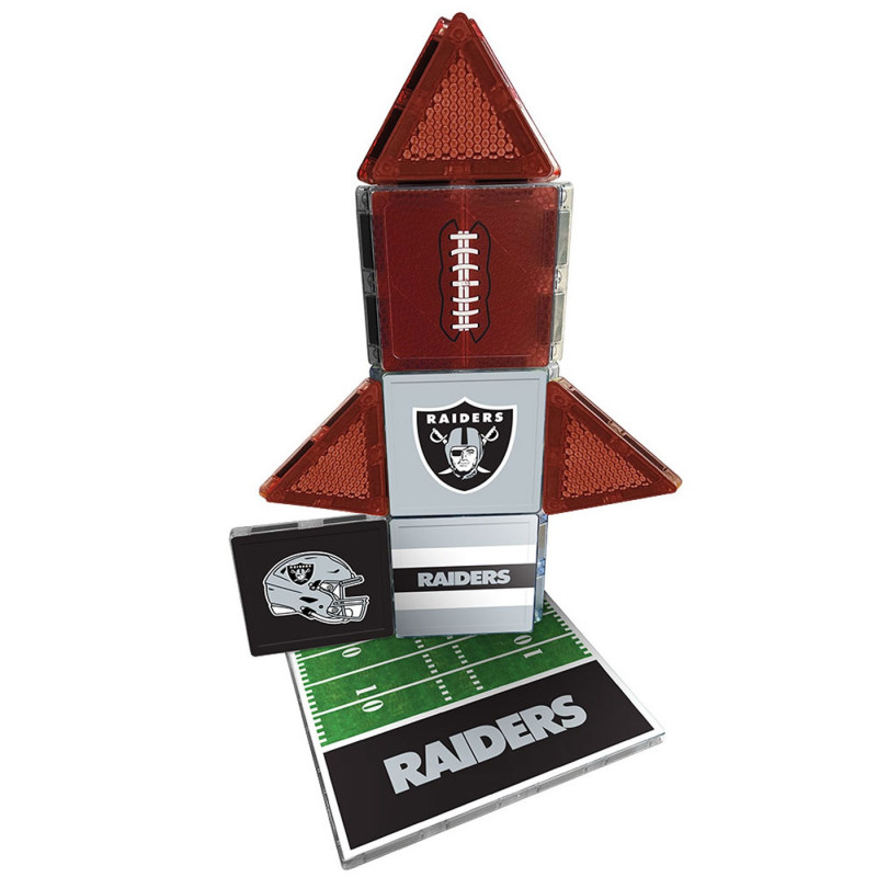 LAS VEGAS RAIDERS 17 PIECE FAN TILES SET