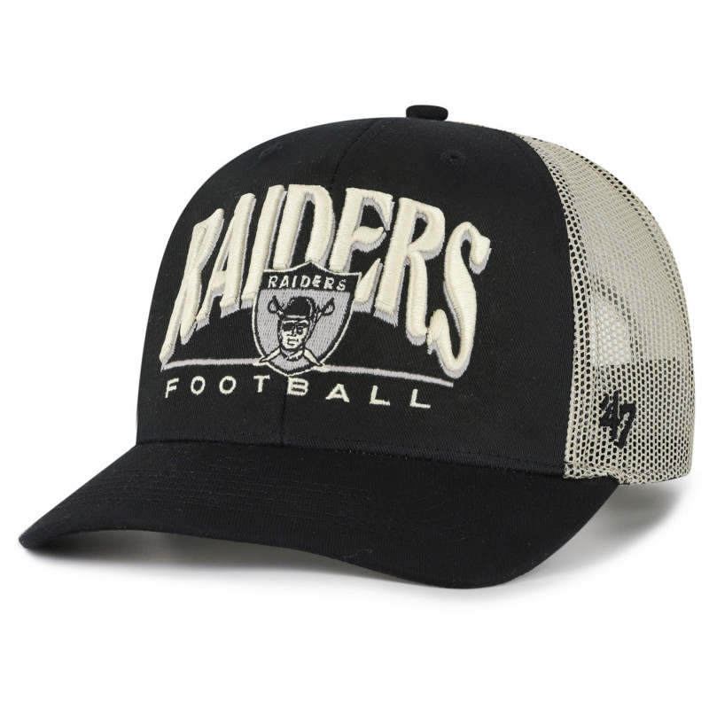 Women’s Black Raiders Football Trucker Hat Women main image 4