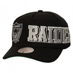 MITCHELL & NESS RAIDERS WRAP LOGO PRO CROWN SNAPBACK CAP