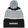 GIRLS RAIDERS LETS PLAY POM KNIT CAP