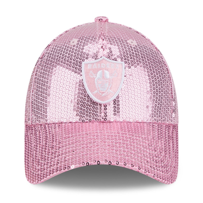 NEW ERA WOMENS RAIDERS 9FORTY PINK SEQUIN CAP