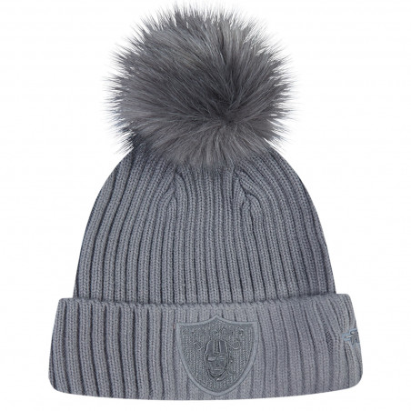 PRO STANDARD WOMENS RAIDERS WASHED CLASSICS POM KNIT CAP