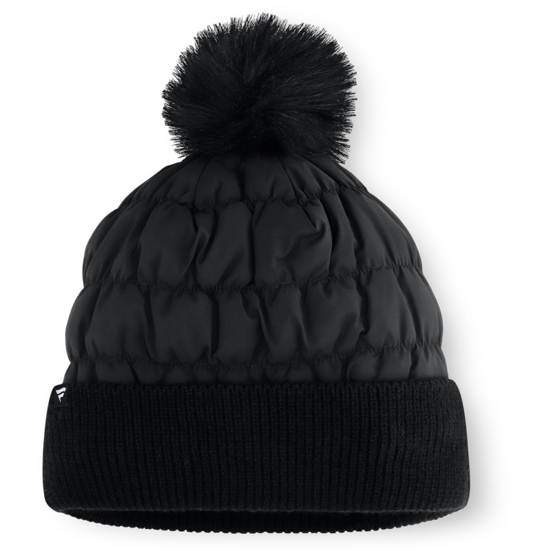 WOMENS RAIDERS QUILTED MIDNIGHT POM KNIT CAP