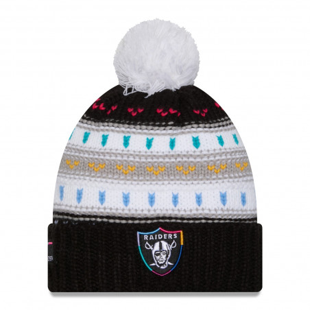 NEW ERA WOMENS RAIDERS 2025 CRUCIAL CATCH KNIT CAP