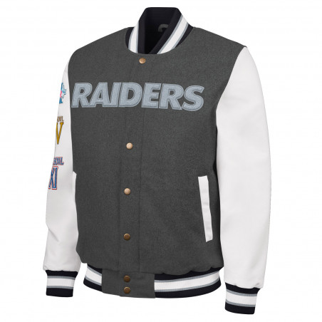 PUMP-FAKE SUPER BOWL VARSITY JACKET
