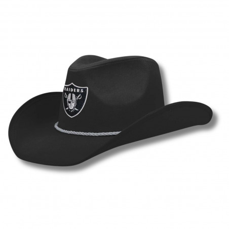 LAS VEGAS RAIDERS BLACK RHINESTONE COWBOY HAT