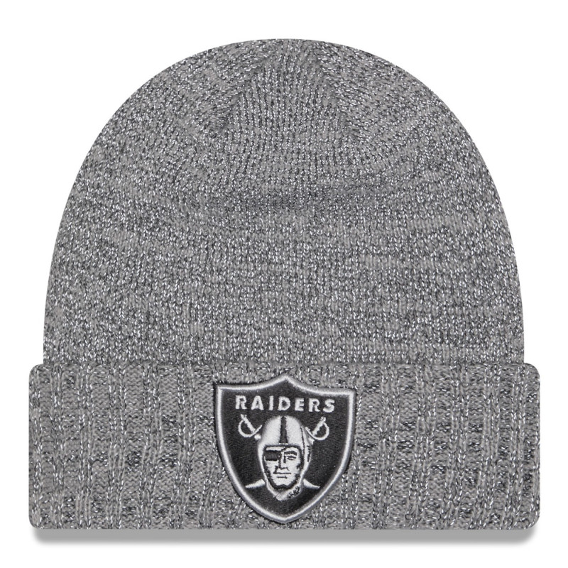 NEW ERA RAIDERS GRAY SHIELD REFLECTIVE KNIT CAP