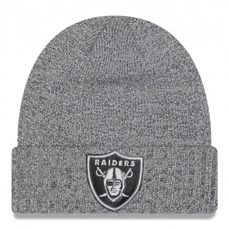 NEW ERA RAIDERS GRAY SHIELD REFLECTIVE KNIT CAP