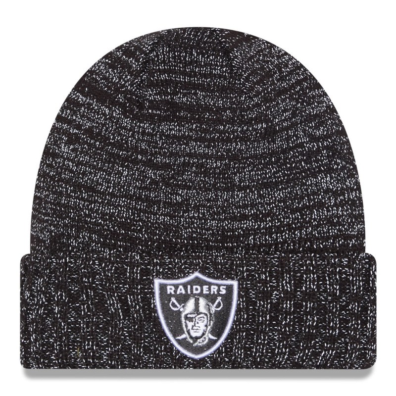 NEW ERA RAIDERS BLACK SHIELD REFLECTIVE KNIT CAP