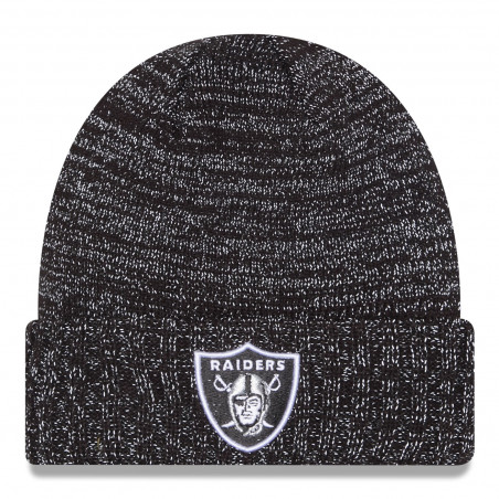 NEW ERA RAIDERS BLACK SHIELD REFLECTIVE KNIT CAP
