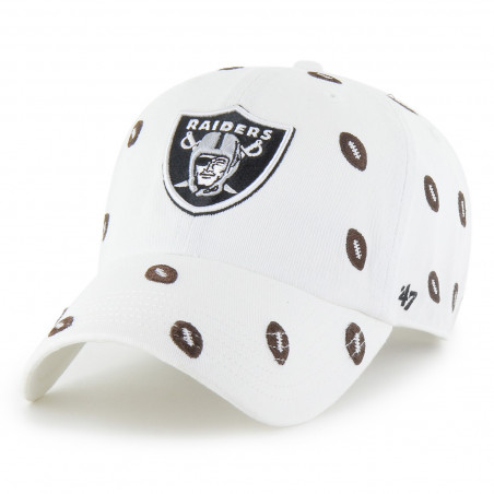 '47 RAIDERS WHITE CONFETTI CLEAN UP CAP