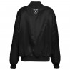 WEAR BY ERIN ANDREWS WOMENS LAS VEGAS RAIDERS PATCH BOMBER JACKET