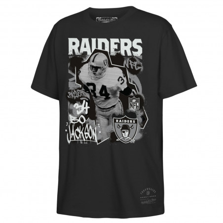 MITCHELL & NESS JUVENILE RAIDERS BO JACKSON STAR MOMENT TEE