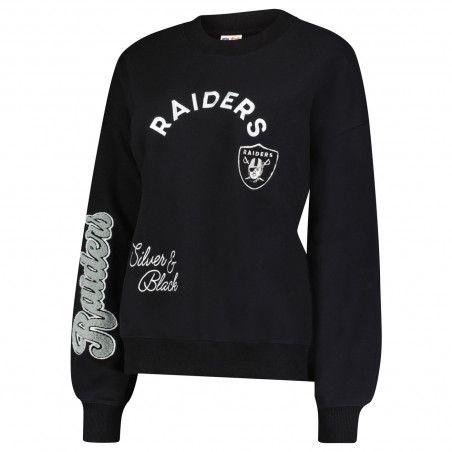 ICER WOMENS LAS VEGAS RAIDERS RUN IT BACK OVERSIZED CREWNECK SWEATSHIRT