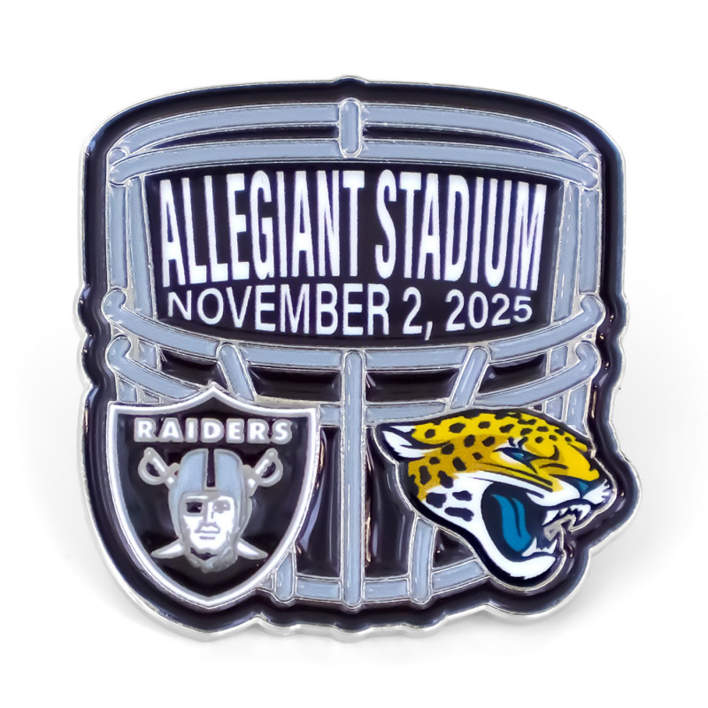 RAIDERS VS. JAGUARS 2025 GAME DAY PIN