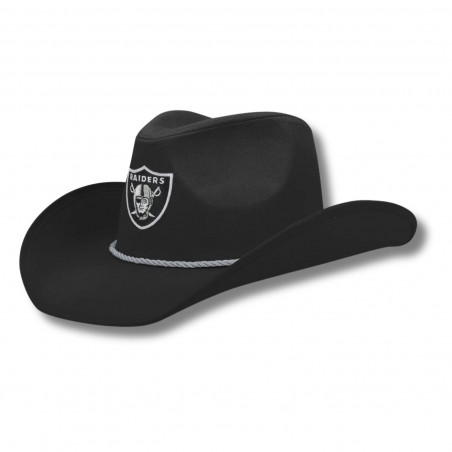 LAS VEGAS RAIDERS BLACK COWBOY HAT
