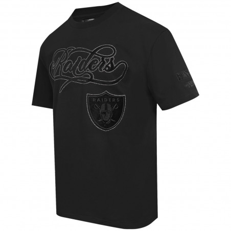 PRO STANDARD RAIDERS BLACKOUT DROP SHOULDER TEE