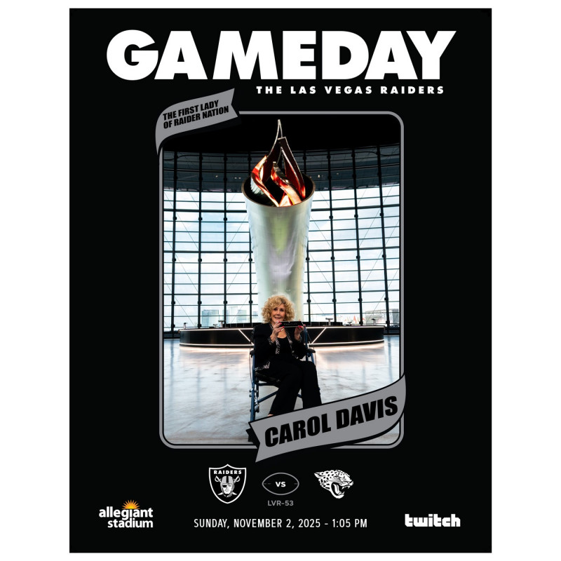 LAS VEGAS RAIDERS 2025 GAME DAY PROGRAM VS. JAGUARS