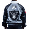 JEFF HAMILTON RAIDERS VEGAN LEATHER TRACK JACKET