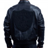 JEFF HAMILTON RAIDERS LAMBSKIN LEATHER TONAL JACKET