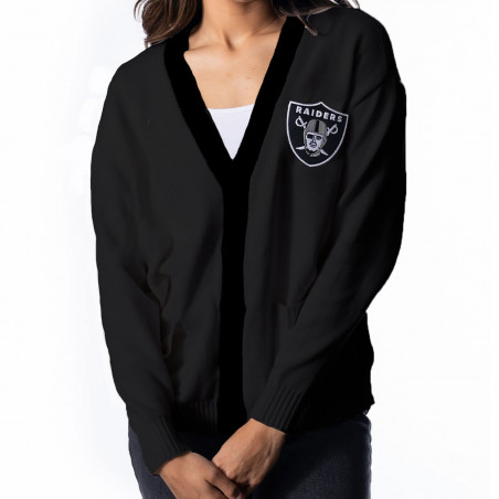RAIDERS BUTTON UP SWEATER