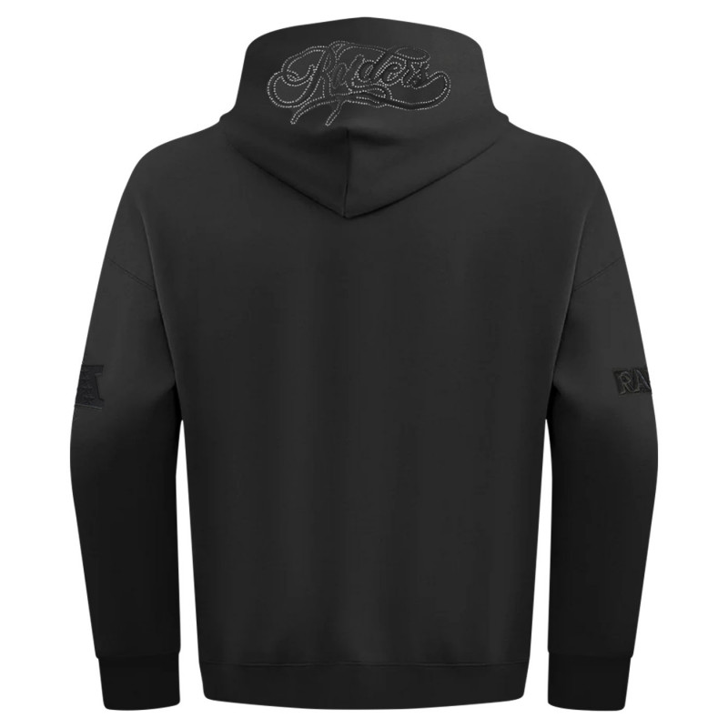 PRO STANDARD RAIDERS BLACKOUT DROP SHOULDER HOODIE