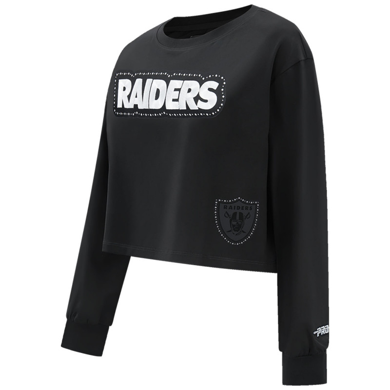 PRO STANDARD WOMENS SILVER RENEGADE BOXY LONG SLEEVE TEE