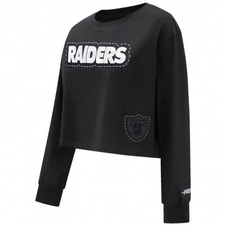 PRO STANDARD WOMENS SILVER RENEGADE BOXY LONG SLEEVE TEE