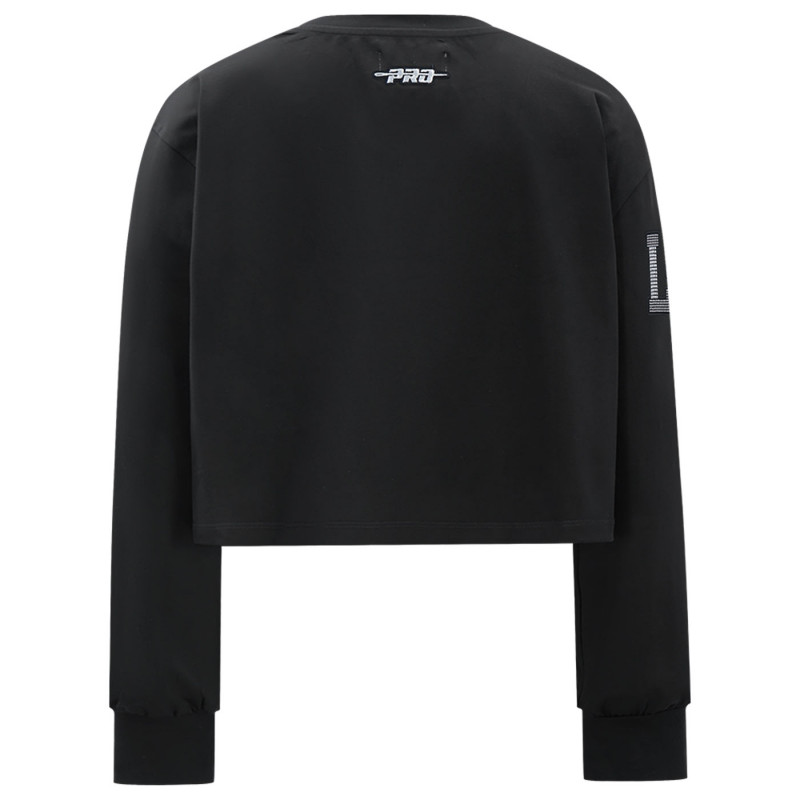 PRO STANDARD WOMENS SILVER RENEGADE BOXY LONG SLEEVE TEE