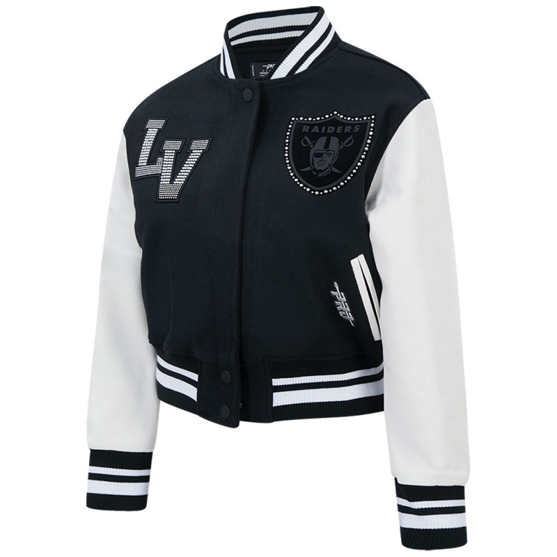 PRO STANDARD WOMENS RENEGADE RIB WOOL VARSITY JACKET