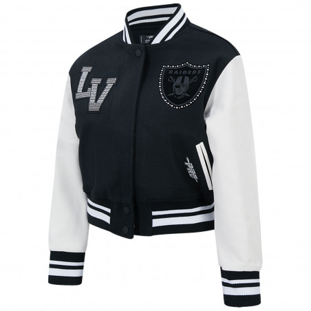 PRO STANDARD WOMENS RENEGADE RIB WOOL VARSITY JACKET
