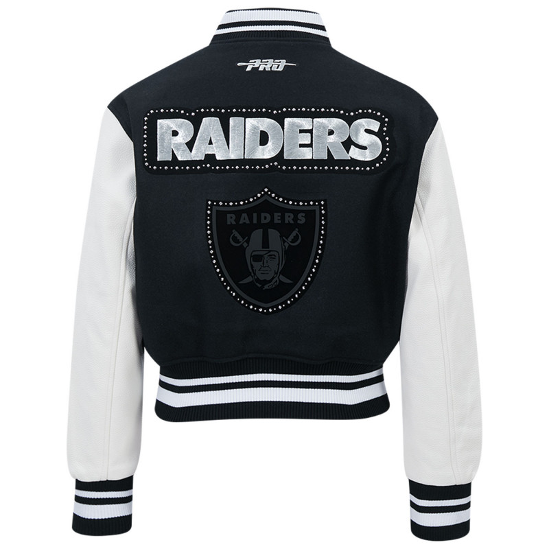 PRO STANDARD WOMENS RENEGADE RIB WOOL VARSITY JACKET