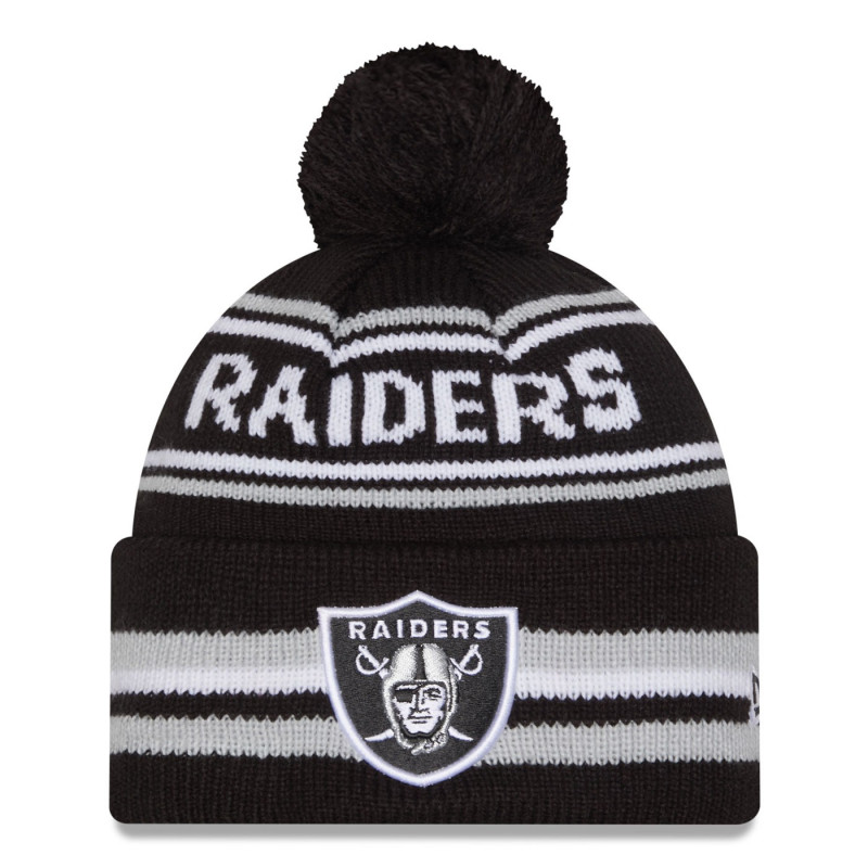 NEW ERA LAS VEGAS RAIDERS CLASSIC POM KNIT CAP