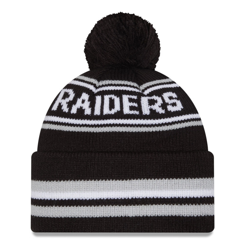 NEW ERA LAS VEGAS RAIDERS CLASSIC POM KNIT CAP