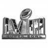 SUPER BOWL LVIII SILVER LAPEL PIN