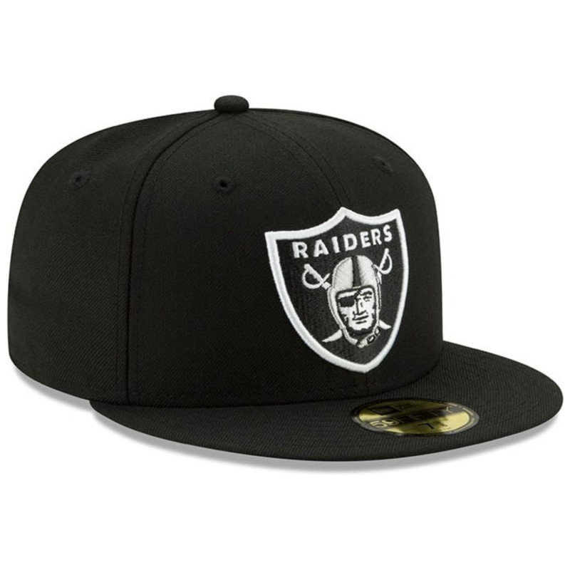 NEW ERA RAIDERS 59FIFTY SHIELD LOGO CAP