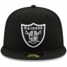 NEW ERA RAIDERS 59FIFTY SHIELD LOGO CAP