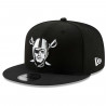 NEW ERA RAIDERS 59FIFTY PIRATE LOGO BLACK CAP