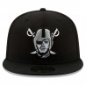 NEW ERA RAIDERS 59FIFTY PIRATE LOGO BLACK CAP