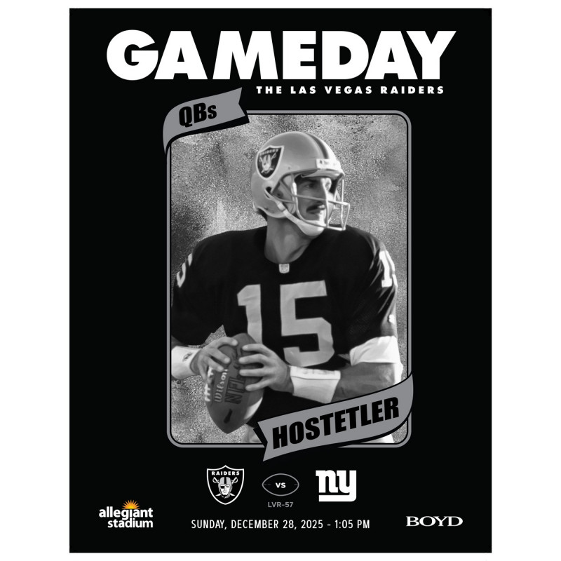 LAS VEGAS RAIDERS 2025 GAME DAY PROGRAM VS. GIANTS