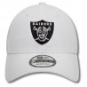 NEW ERA RAIDERS 9FORTY WHITE SHIELD CAP