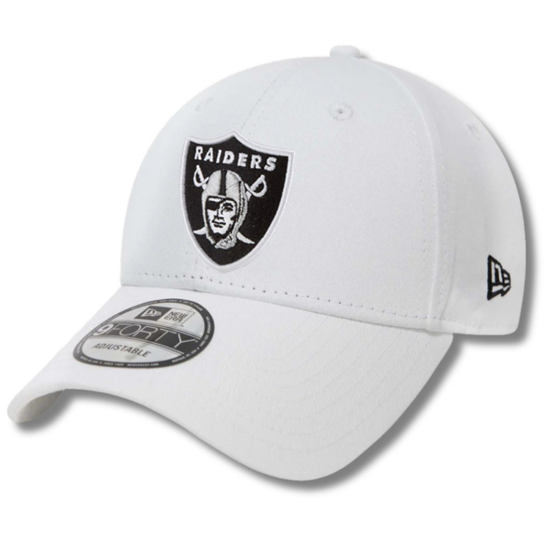 NEW ERA RAIDERS 9FORTY WHITE SHIELD CAP