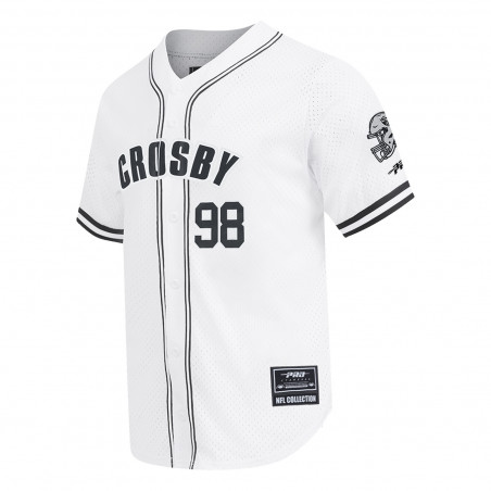 PRO STANDARD RAIDERS MAXX CROSBY MESH BASEBALL FASHION JERSEY