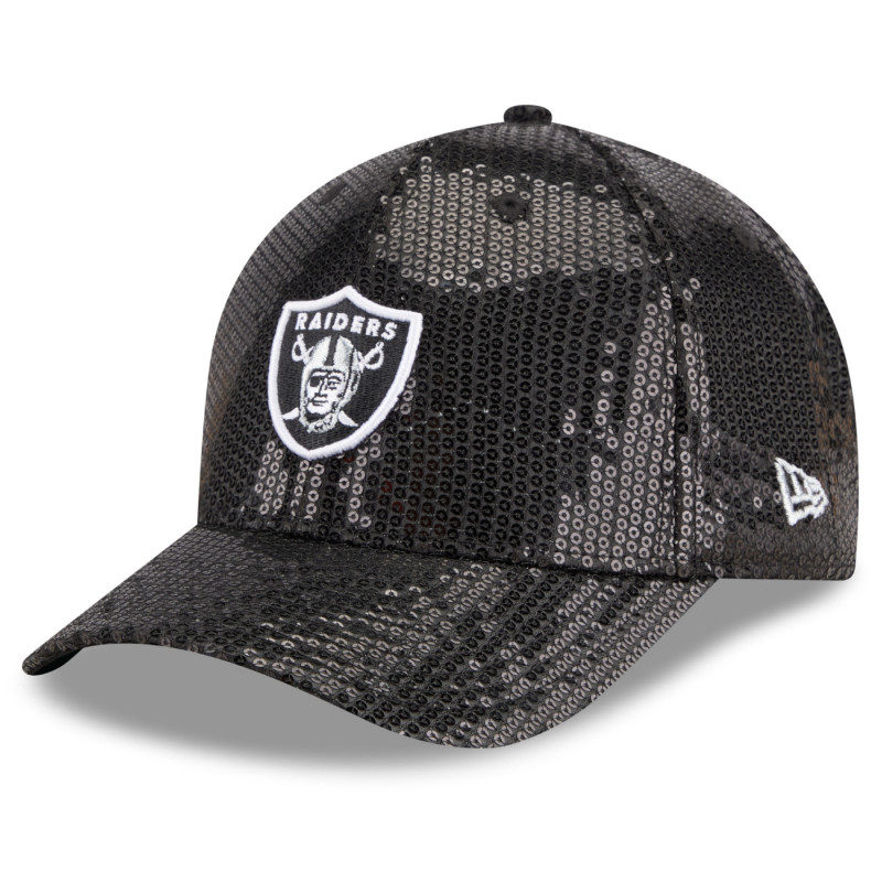 NEW ERA WOMENS RAIDERS 9FORTY M-CROWN SEQUIN CAP