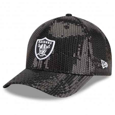 NEW ERA WOMENS RAIDERS 9FORTY M-CROWN SEQUIN CAP