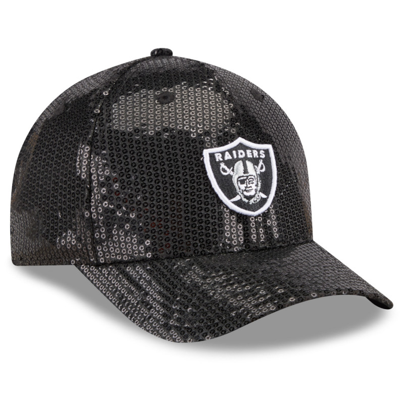 NEW ERA WOMENS RAIDERS 9FORTY M-CROWN SEQUIN CAP