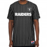 NEW ERA RAIDERS STRIPED THROWBACK TEE