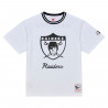 MITCHELL & NESS RAIDERS ARCTIC WHITE TEE