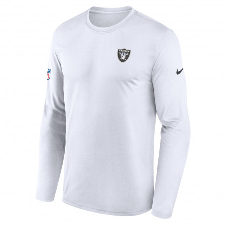 NIKE RAIDERS DRI-FIT LEGEND SMALL LOGO LONG SLEEVE TEE